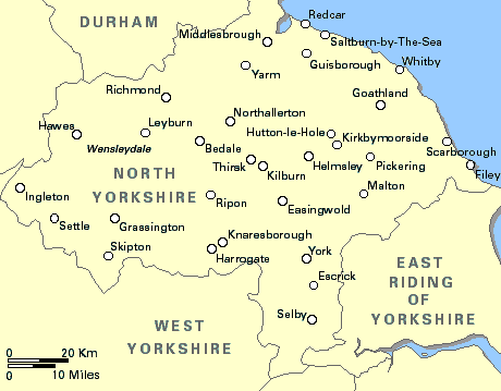 yorkshire north england east map houses west accommodation 4hotels dales hotels easingwold town northern guest maps train bedale guisborough breakfasts