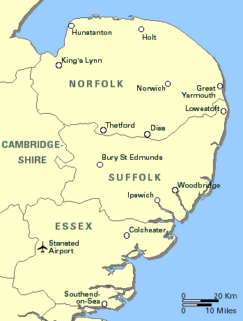 England: Essex, Norfolk, Suffolk