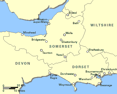 England: Bristol, Dorset, Somerset
